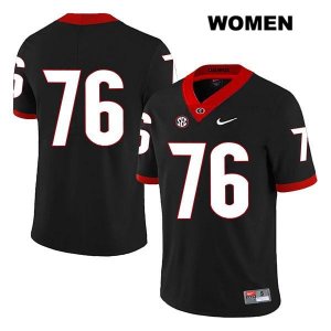 Women's Georgia Bulldogs NCAA #76 Michail Carter Nike Stitched Black Legend Authentic No Name College Football Jersey WLW5554ER